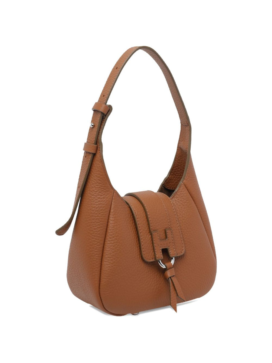 Hogan Mini Hobo Bag Calf Leather With Adjustable Strap For Women City Chic Evening Essential