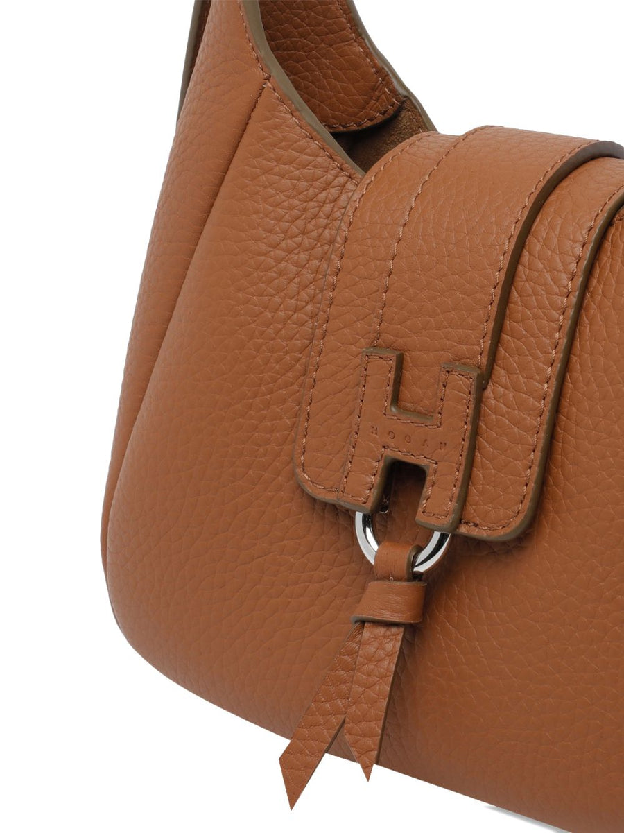 Hogan Mini Hobo Bag Calf Leather With Adjustable Strap For Women City Chic Evening Essential