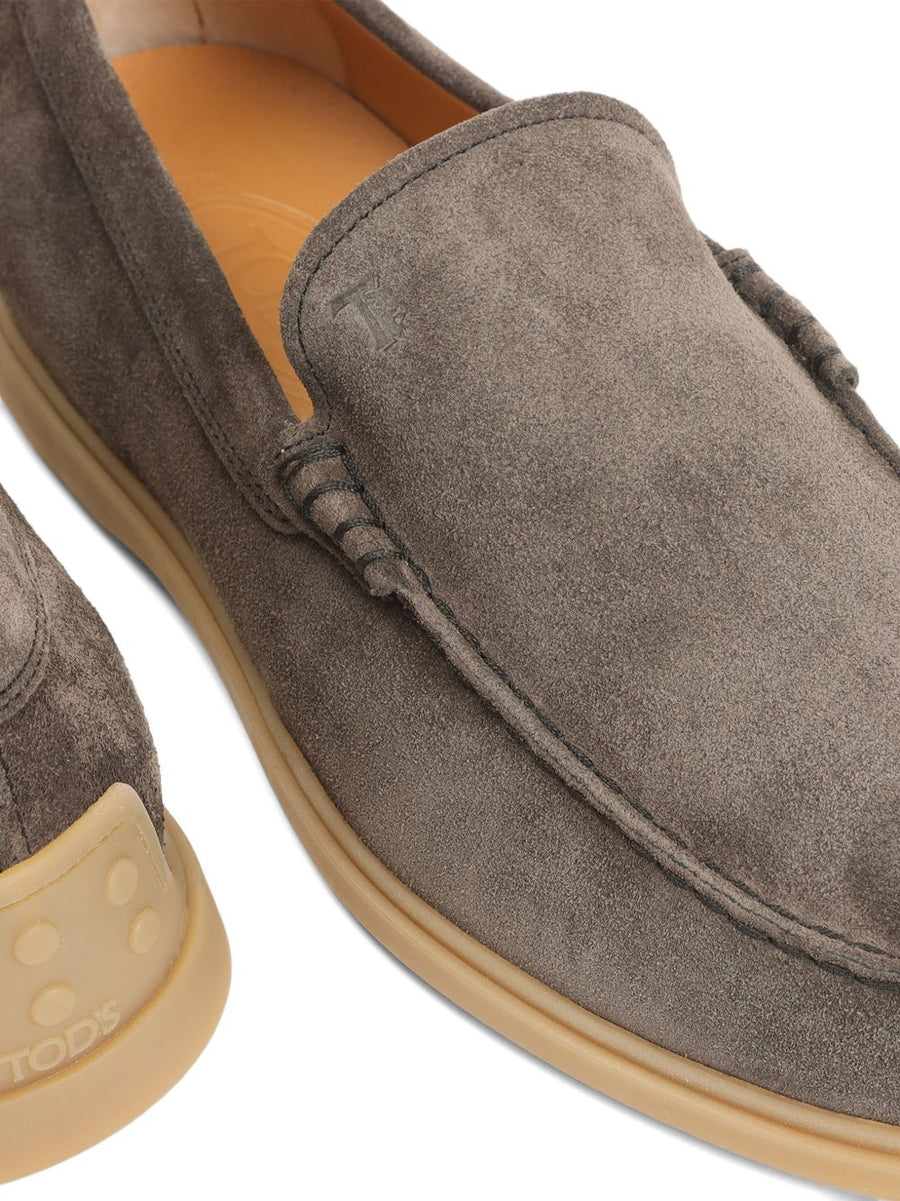 Tod's Brown Suede Moccasin Loafers for Men Slip On Comfort and Refined Versatility
