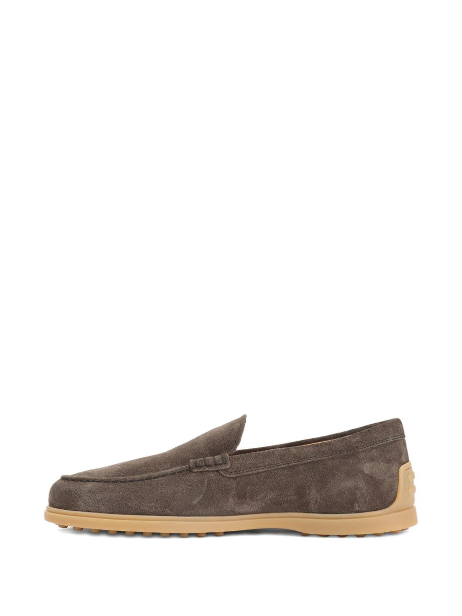 Tod's Brown Suede Moccasin Loafers for Men Slip On Comfort and Refined Versatility