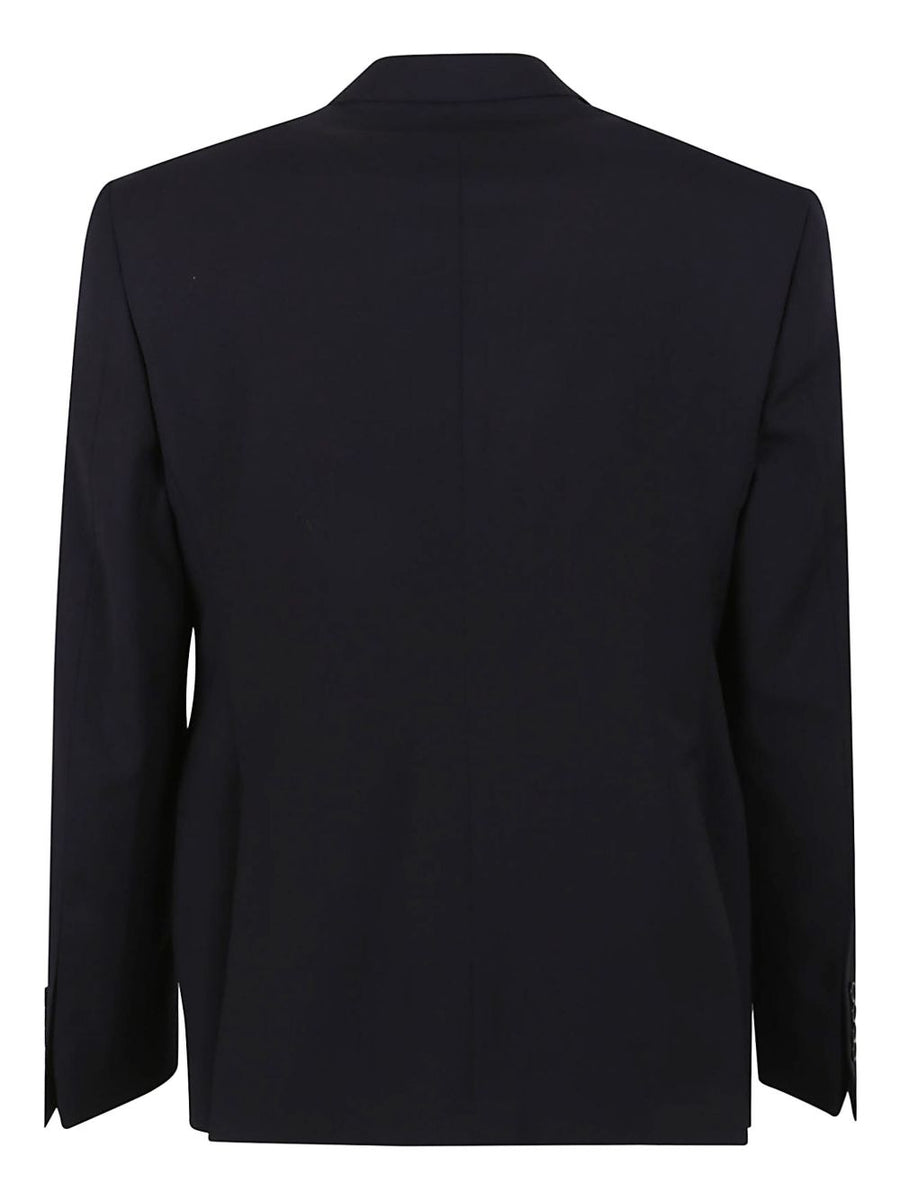 Emporio Armani Navy Wool Suit For Men Premium Virgin Wool Single-Breasted Timeless Luxury