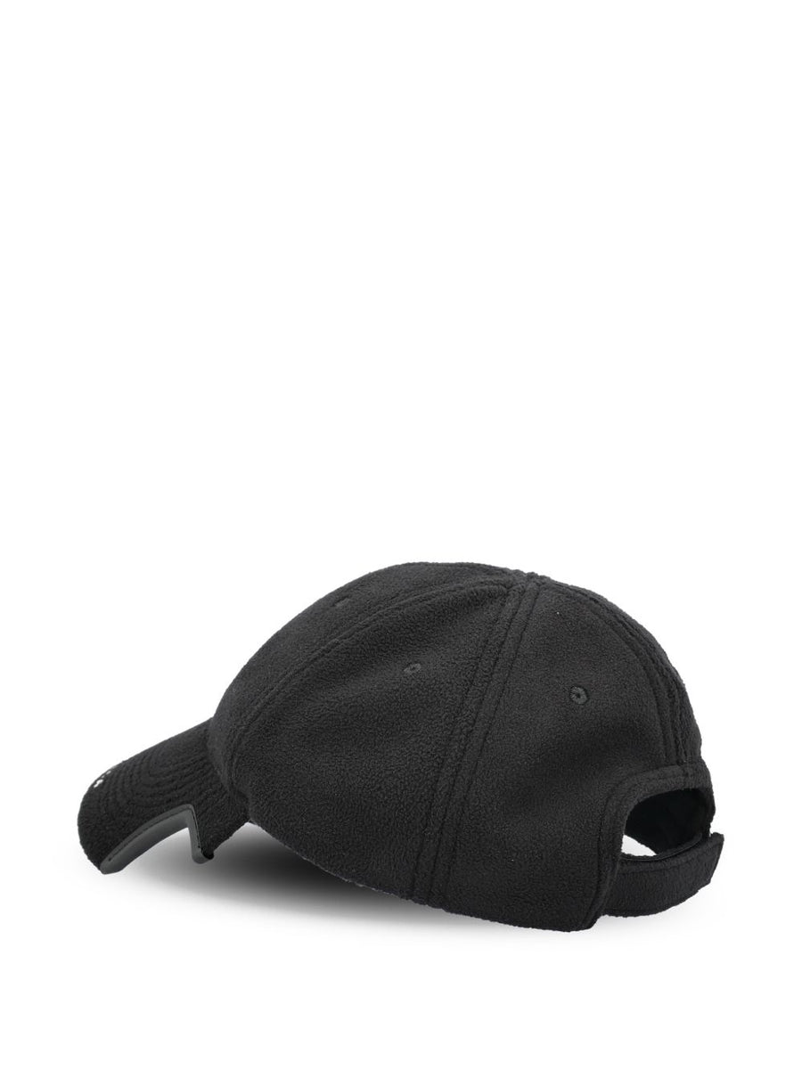 Balenciaga Fleece Baseball Cap For Men Luxury Black Minimalist Design With Embroidered Logo