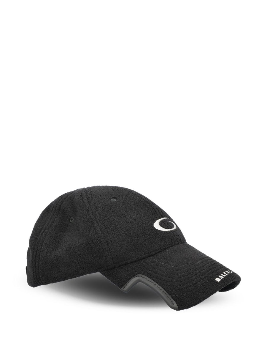 Balenciaga Fleece Baseball Cap For Men Luxury Black Minimalist Design With Embroidered Logo