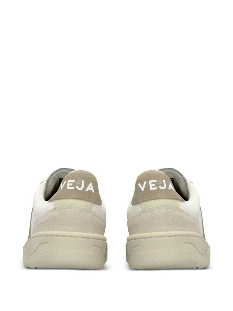 Veja V-90 Sneakers For Women Beige Off White Leather And Suede Upper Versatile Everyday