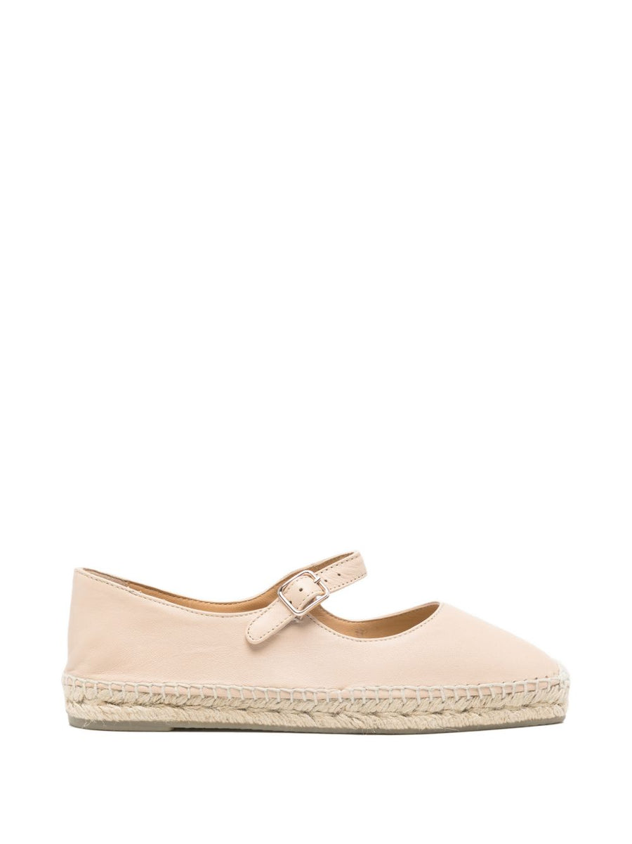 Castañer Pepa Espadrilles for Women with Powder Strap and Buckle 2cm Heel Luxury Calf Leather