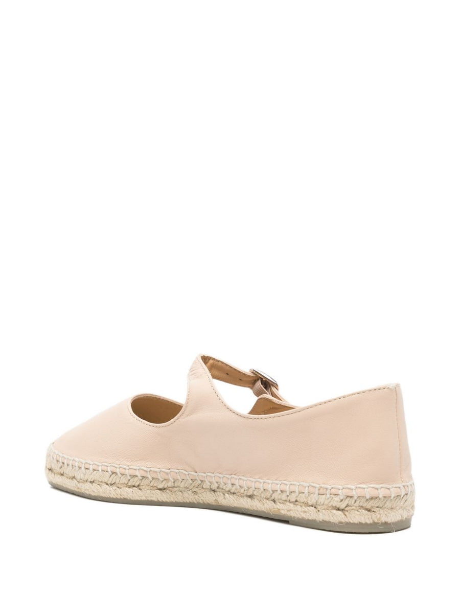 Castañer Pepa Espadrilles for Women with Powder Strap and Buckle 2cm Heel Luxury Calf Leather