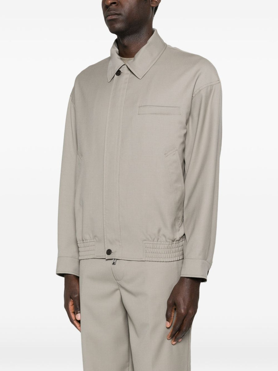 Emporio Armani Wool Jacket For Men Luxurious 100 Virgin Wool Warmth And Draped Smart Casual