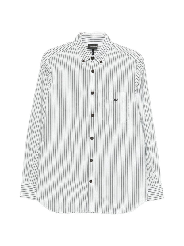 Emporio Armani Striped cotton shirt