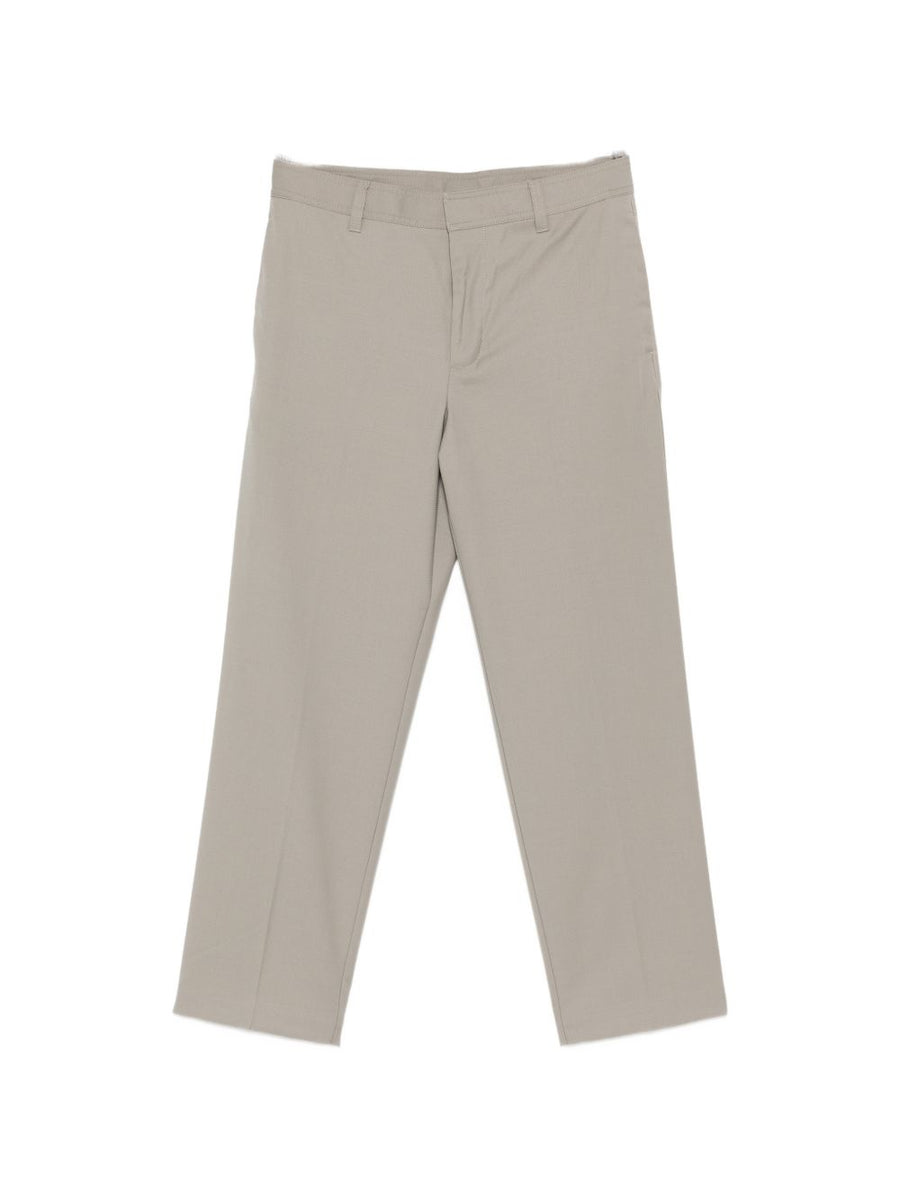 Emporio Armani Wool Trousers For Men Luxury Virgin Wool Tailored Fit For Office And Smart Casual