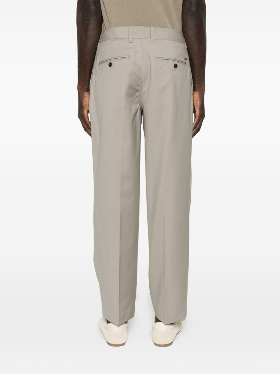 Emporio Armani Wool Trousers For Men Luxury Virgin Wool Tailored Fit For Office And Smart Casual