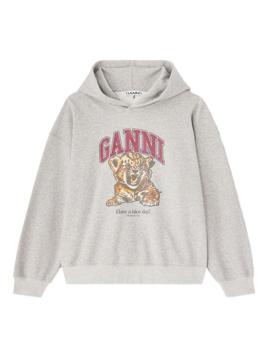 Organic Cotton Hoodie For Women By Ganni Margot Kitty Graphic Print Cozy Everyday Comfort And Sustainable Style