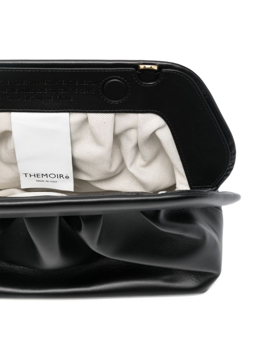 Themoire' Bios Vegan Leather Clutch For Women Sleek Eco Luxury With Ruched Detailing And Versatile Carry