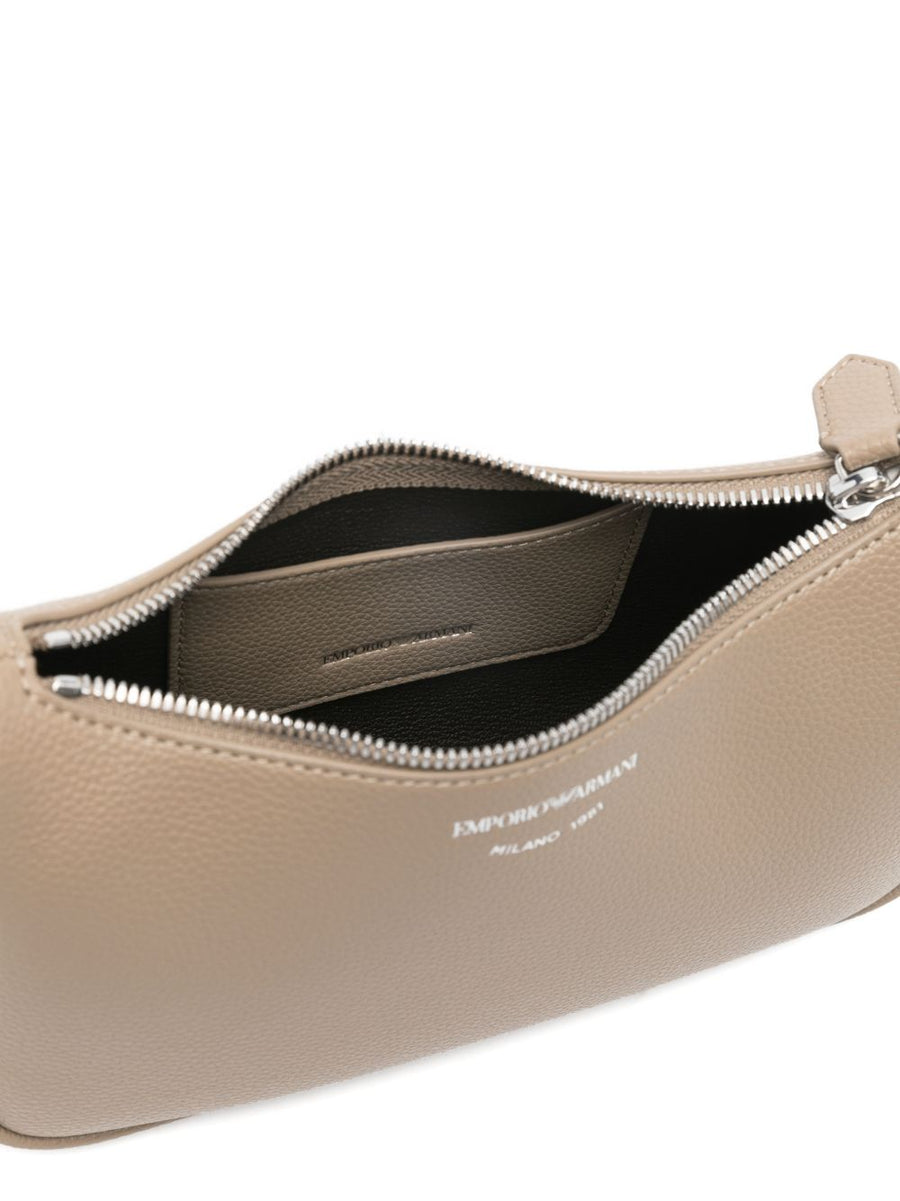 Emporio Armani Baguette Mini Shoulder Bag For Women Compact Handsfree City Carry Grey TPU