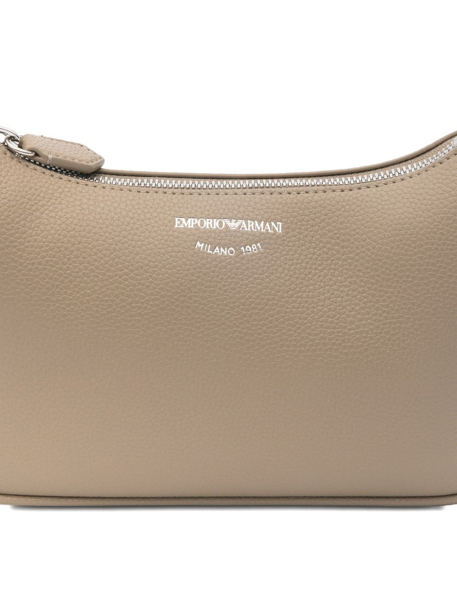 Emporio Armani Baguette Mini Shoulder Bag For Women Compact Handsfree City Carry Grey TPU
