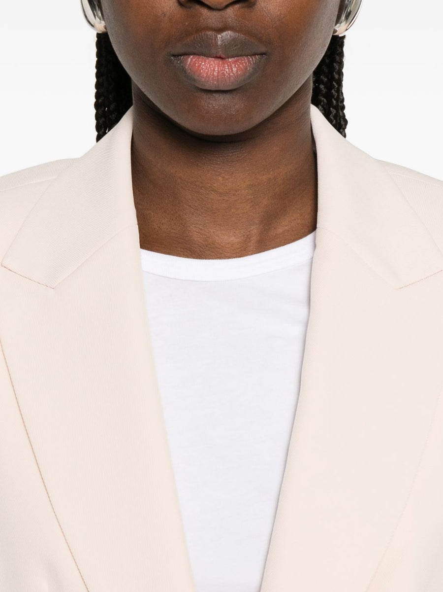 Emporio Armani Powder Blazer For Women Single Breasted Tailored Luxury Jacket For Work And Weekend