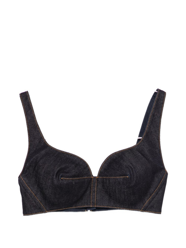 Givenchy Denim cotton bra top