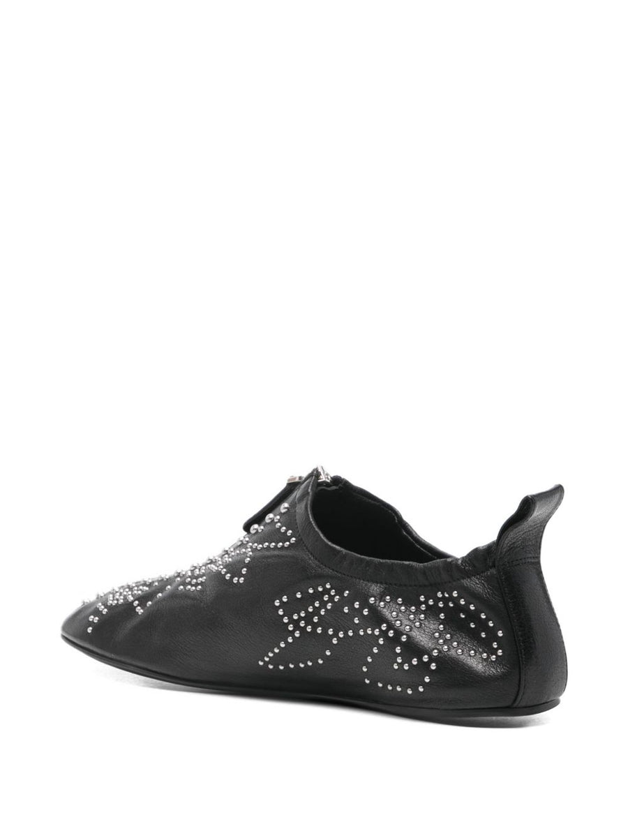 Chloé Susanna Flat Shoes Black Lamb Leather For Women Luxurious Everyday Elegance
