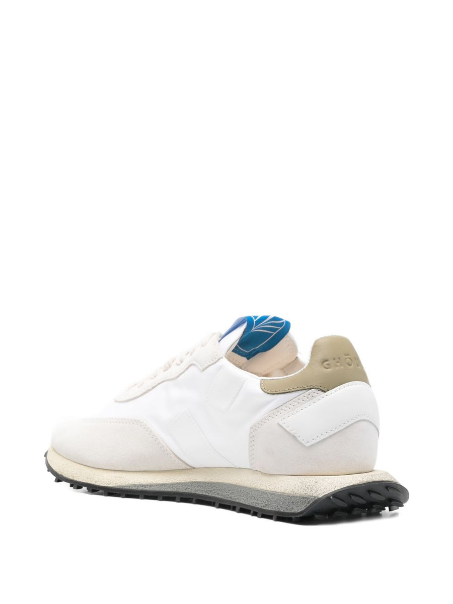 Ghoud Rush Low Sneakers For Men White Leather Platform 2cm Timeless Versatile Lace Up