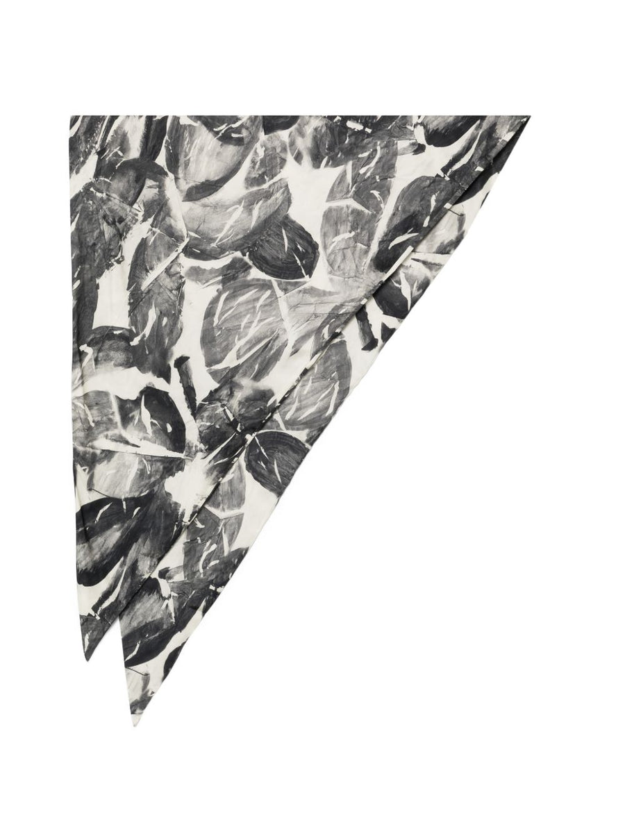 Alysi Silk Scarf For Women Floral Print Resort Ready Lightweight One Hundred Percent Silk