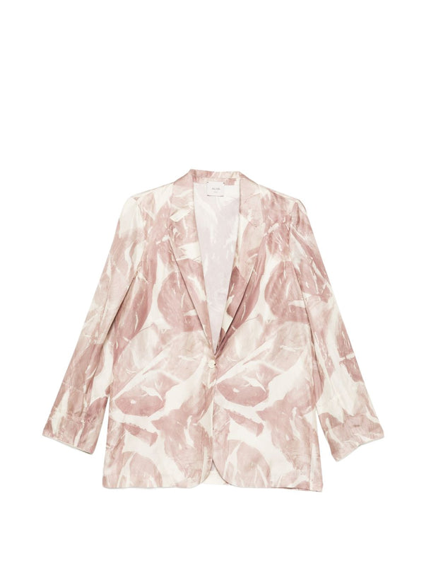 Alysi Printed single-breasted jacket