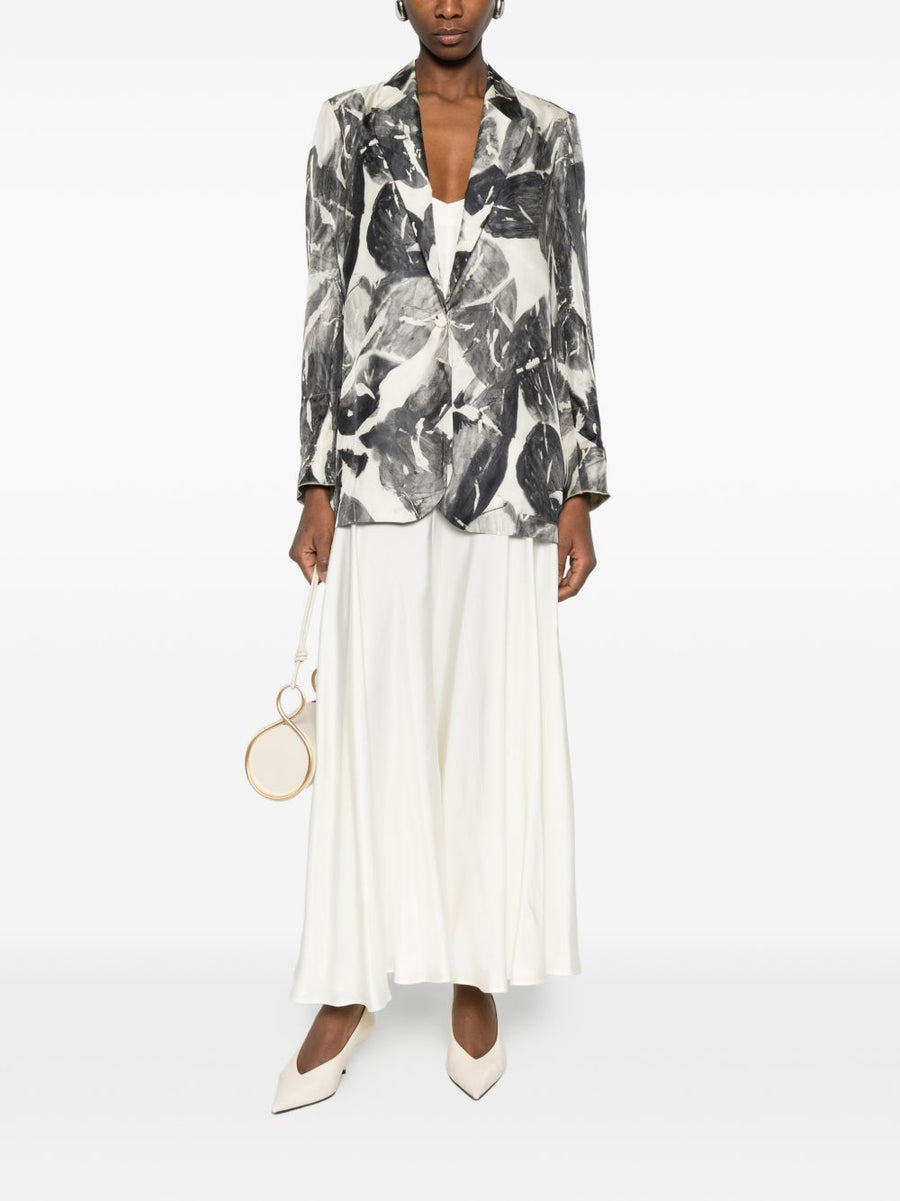 Alysi Silk and Nylon Printed Jacket for Women Luxury Smart Casual Everyday Wear Essentials