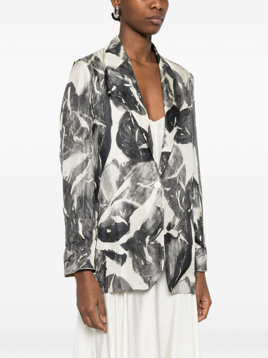 Alysi Silk and Nylon Printed Jacket for Women Luxury Smart Casual Everyday Wear Essentials