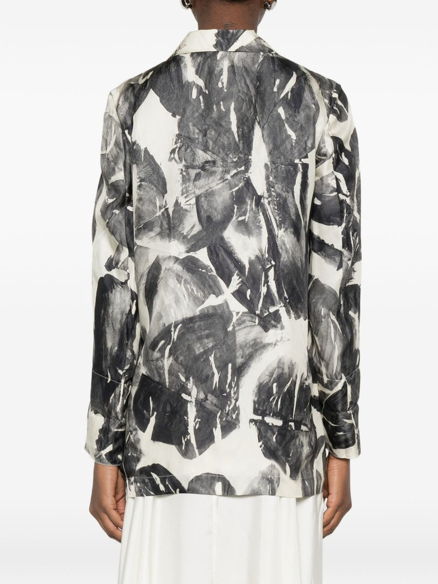 Alysi Silk and Nylon Printed Jacket for Women Luxury Smart Casual Everyday Wear Essentials