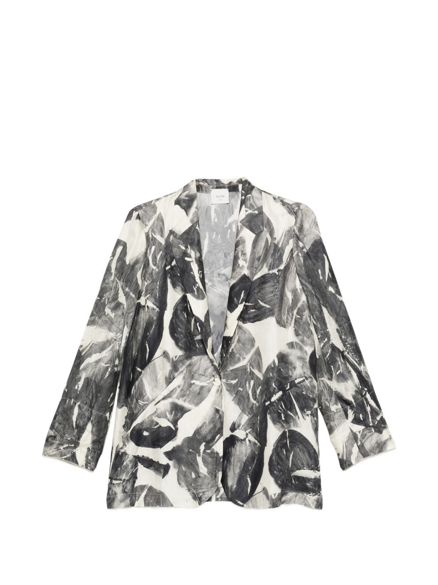 Alysi Silk and Nylon Printed Jacket for Women Luxury Smart Casual Everyday Wear Essentials