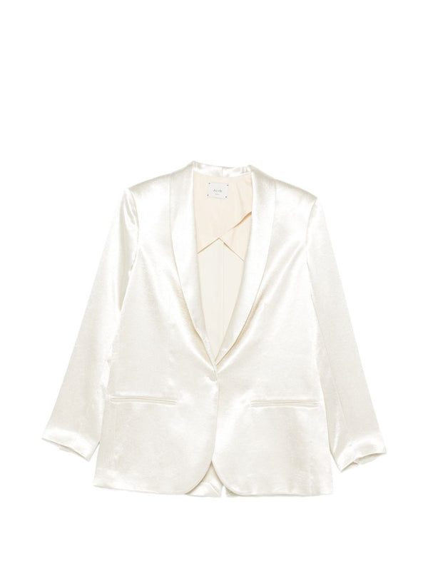 Alysi Silk & Nylon Single-breasted blazer jacket