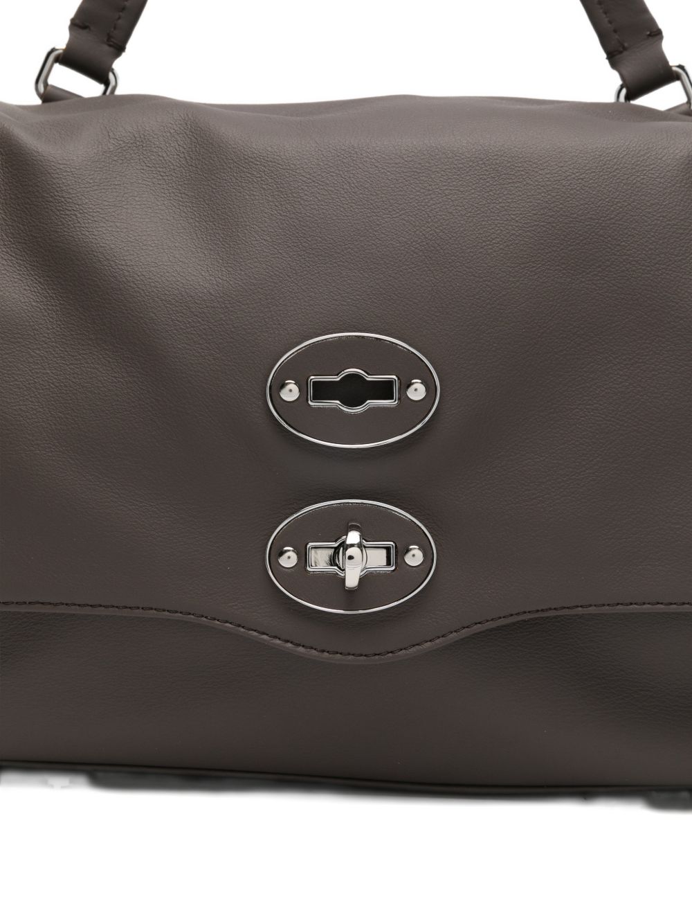 Zanellato Small Postina® Bag In Smooth Brown Gianduiotto Leather