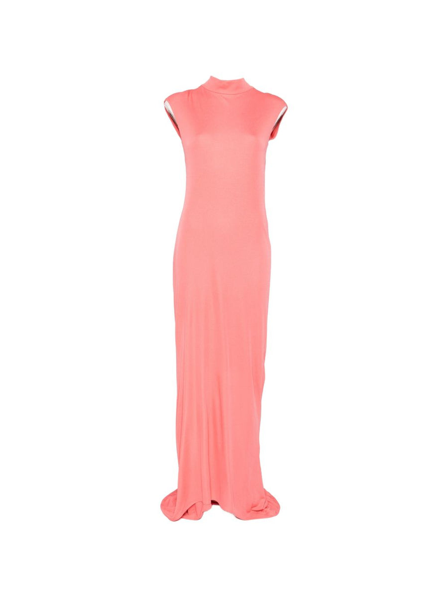 Tom Ford Red Long Evening Dress With Sculptural Details For Bold Elegant Women Premium Luxury