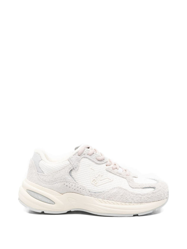 Emporio Armani Rafia n suede Sneakers
