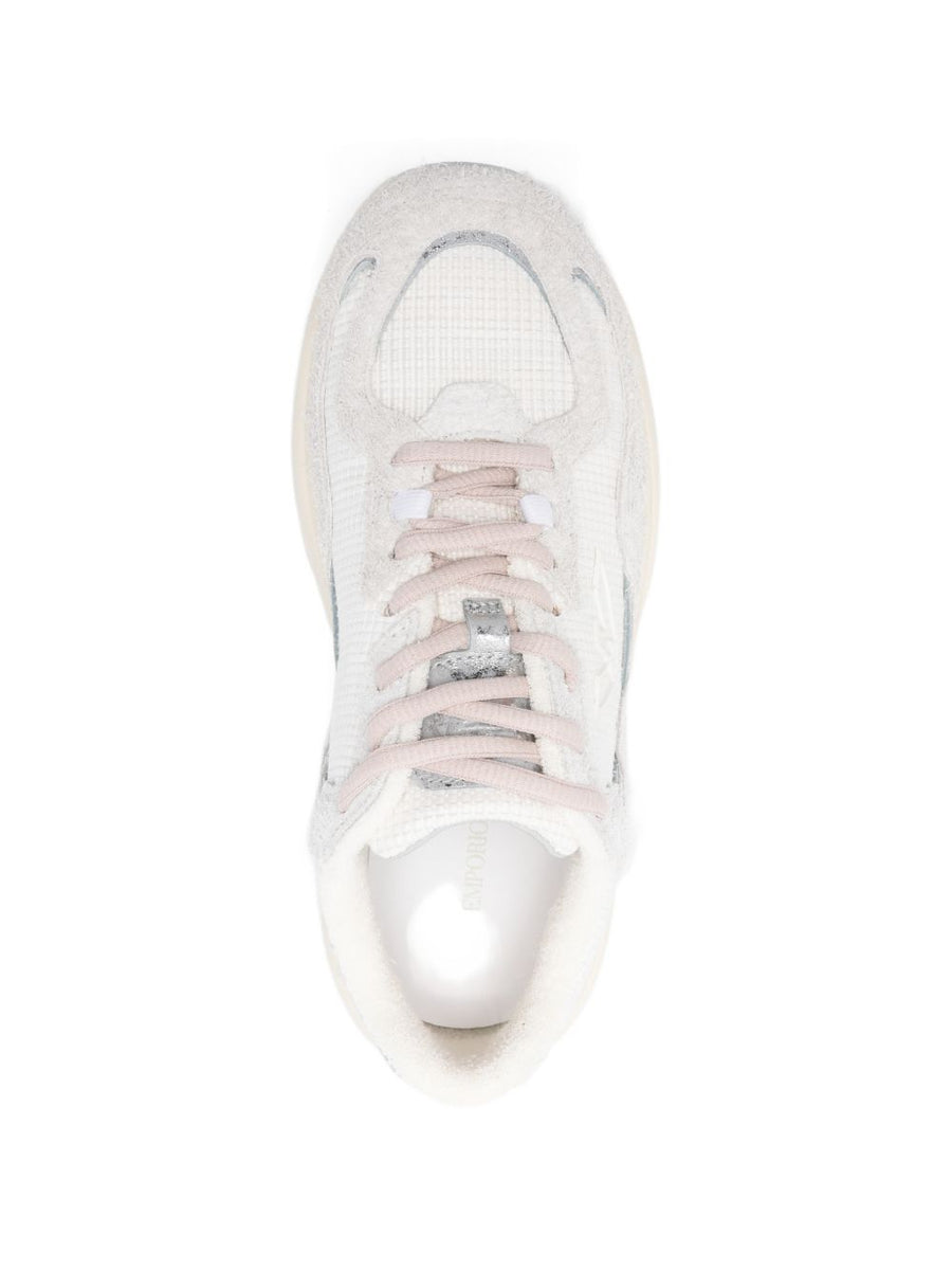 Emporio Armani Rafia n suede Sneakers