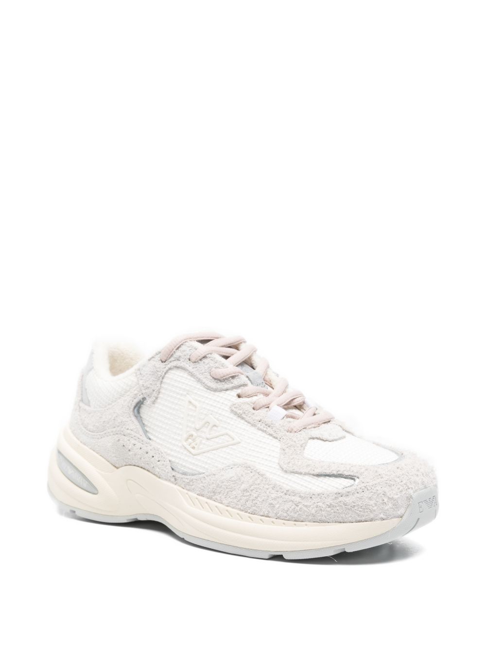 Emporio Armani Rafia n suede Sneakers