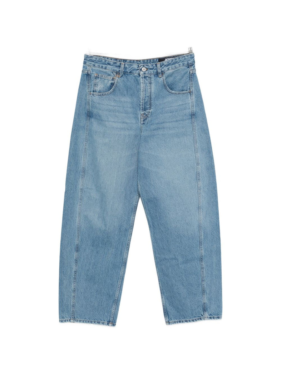 Jacquemus Le De Nimes Mirada Navy Denim Jeans For Men Modern Fit With Heritage Craft And Quiet Luxury