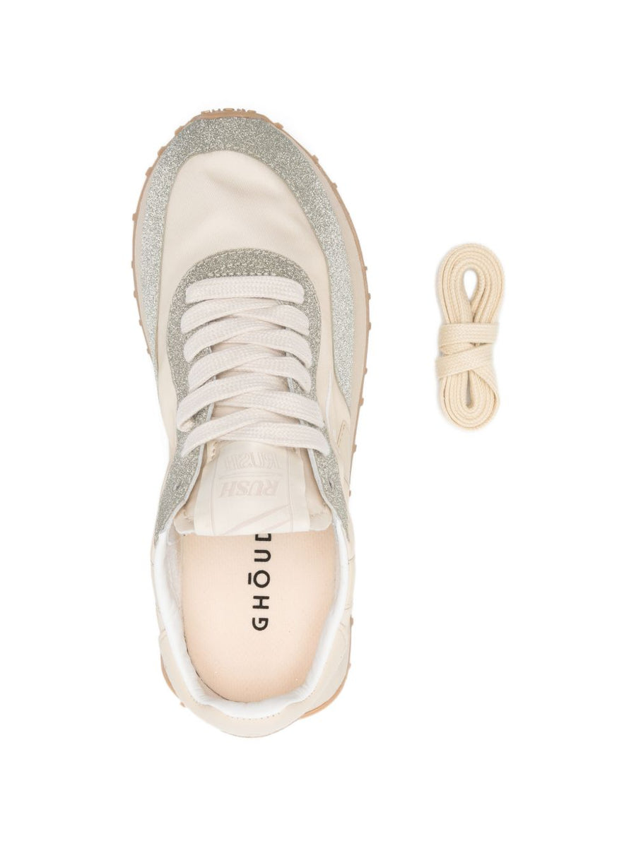 Ghoud Rush Starlight Sneakers for Women Ivory Fabric Upper with PU Detailing Luxury Everyday Style Spring 2026
