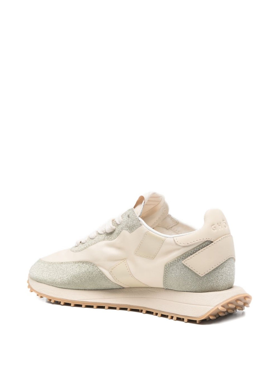 Ghoud Rush Starlight Sneakers for Women Ivory Fabric Upper with PU Detailing Luxury Everyday Style Spring 2026