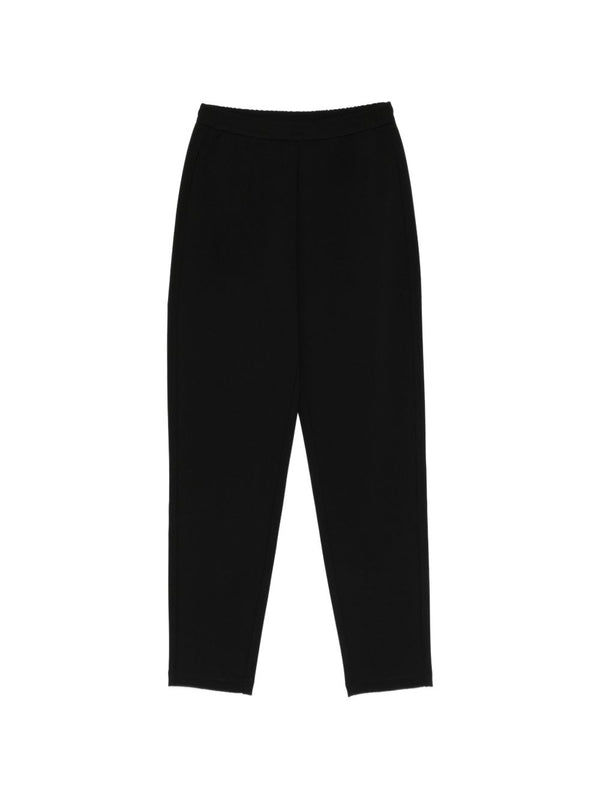 Emporio Armani Women Slim Trousers With Elastic Waistband For Modern Office Wear