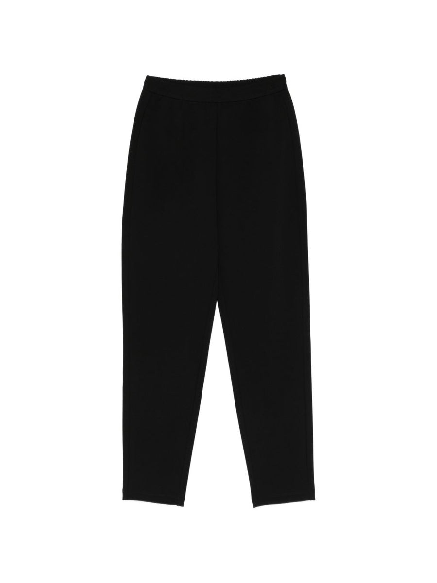 Emporio Armani Women Slim Trousers With Elastic Waistband For Modern Office Wear