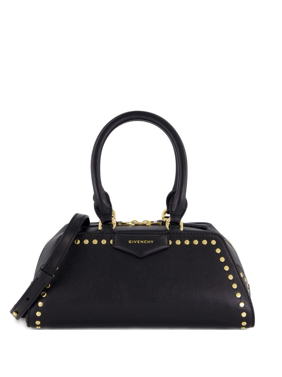 Givenchy Mini Antigona East West Box Leather Bag With Studs Detail Chic Modern Women