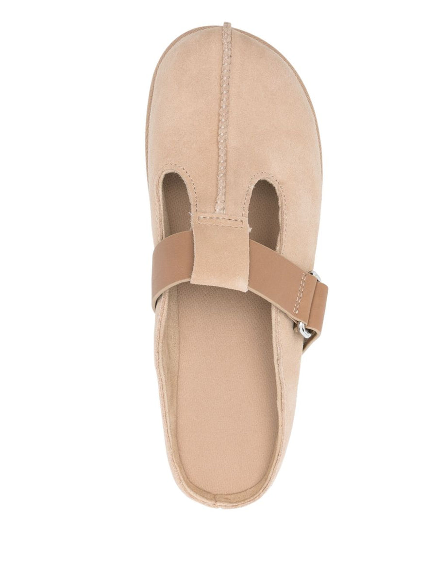 UGG Golden Hi Clogs for Women Beige Buckle Detail Flat Clogs with Cutouts and Everyday Comfort