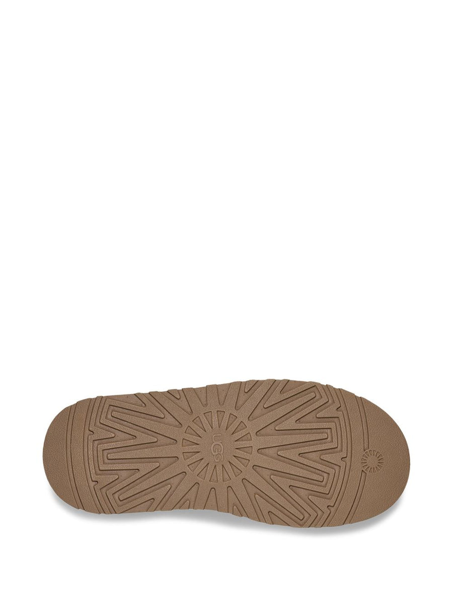 UGG Bea Mary Jane Sandals For Women Beige Suede Slip On With Cutout Detailing And Ridged Sole