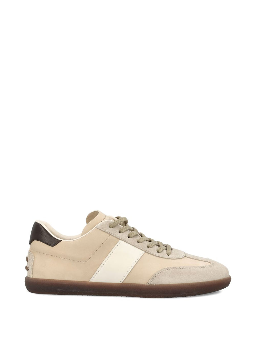 Tod's Tabs Sneakers In Beige Calf Suede For Men Premium Casual Luxury And Comfort