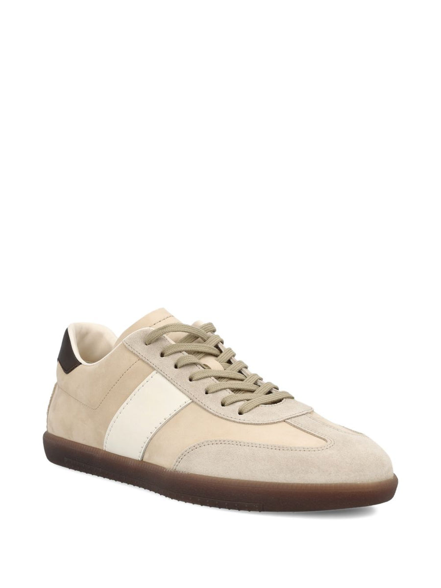 Tod's Tabs Sneakers In Beige Calf Suede For Men Premium Casual Luxury And Comfort