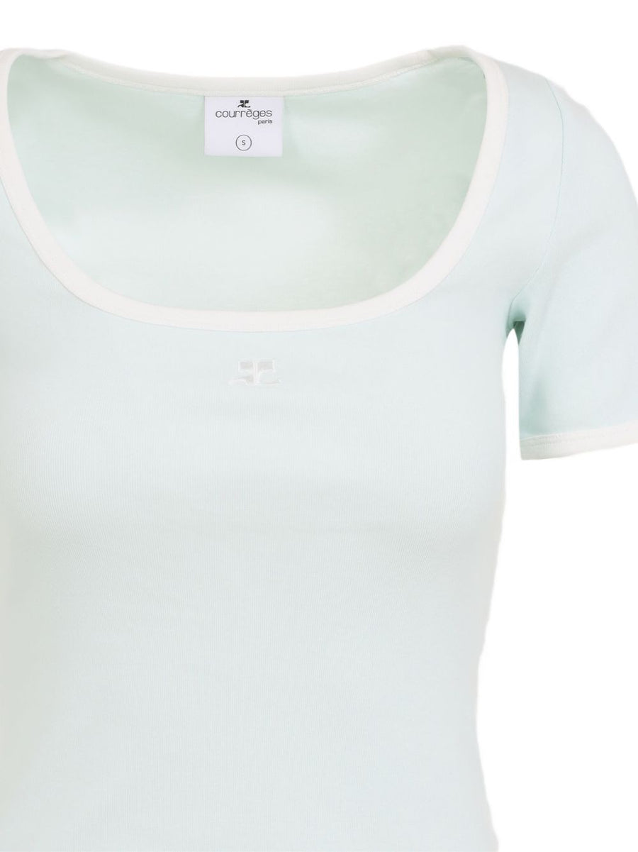 Courreges Pre Cotton Short Dress Lightweight Summer Women