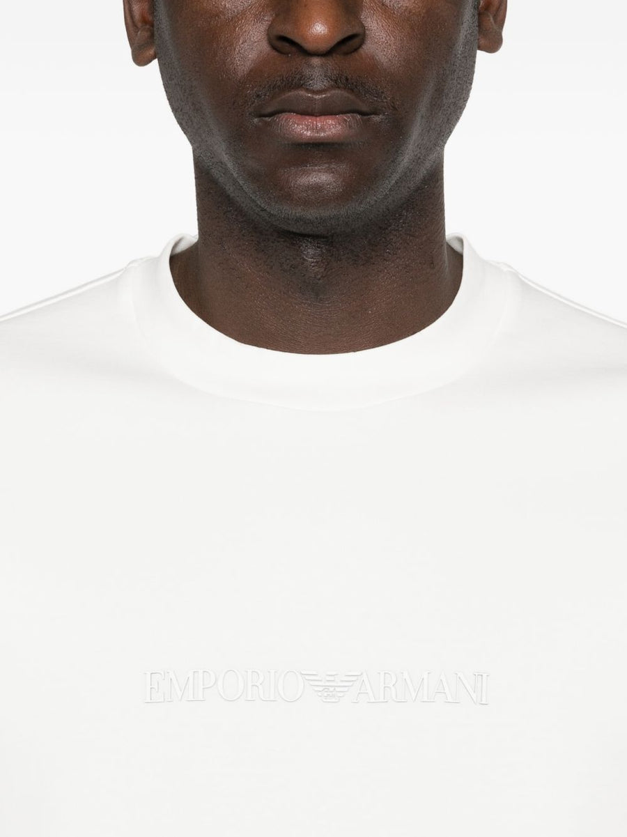 Emporio Armani Logo Cotton Sweatshirt For Men Premium Comfort And Classic Style Versatile Weekendwear