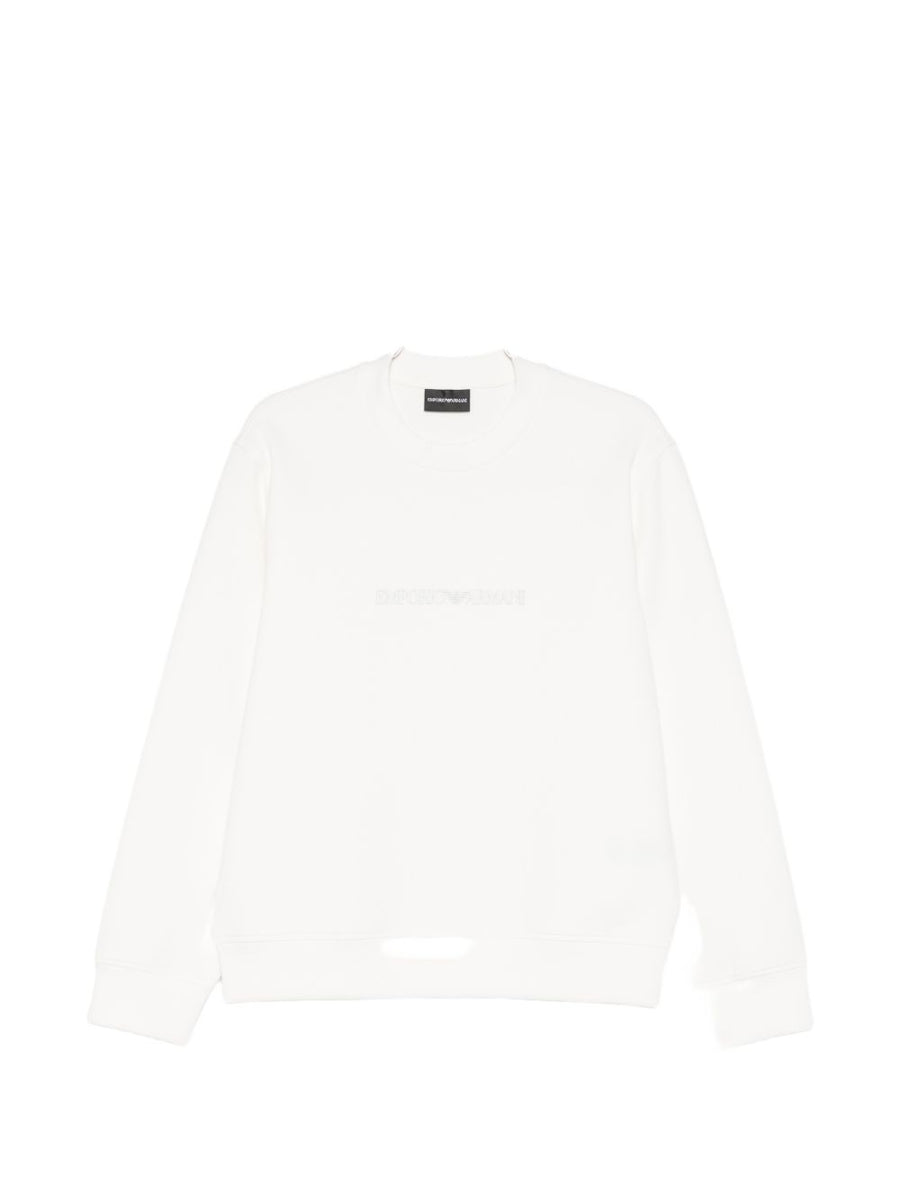 Emporio Armani Logo Cotton Sweatshirt For Men Premium Comfort And Classic Style Versatile Weekendwear