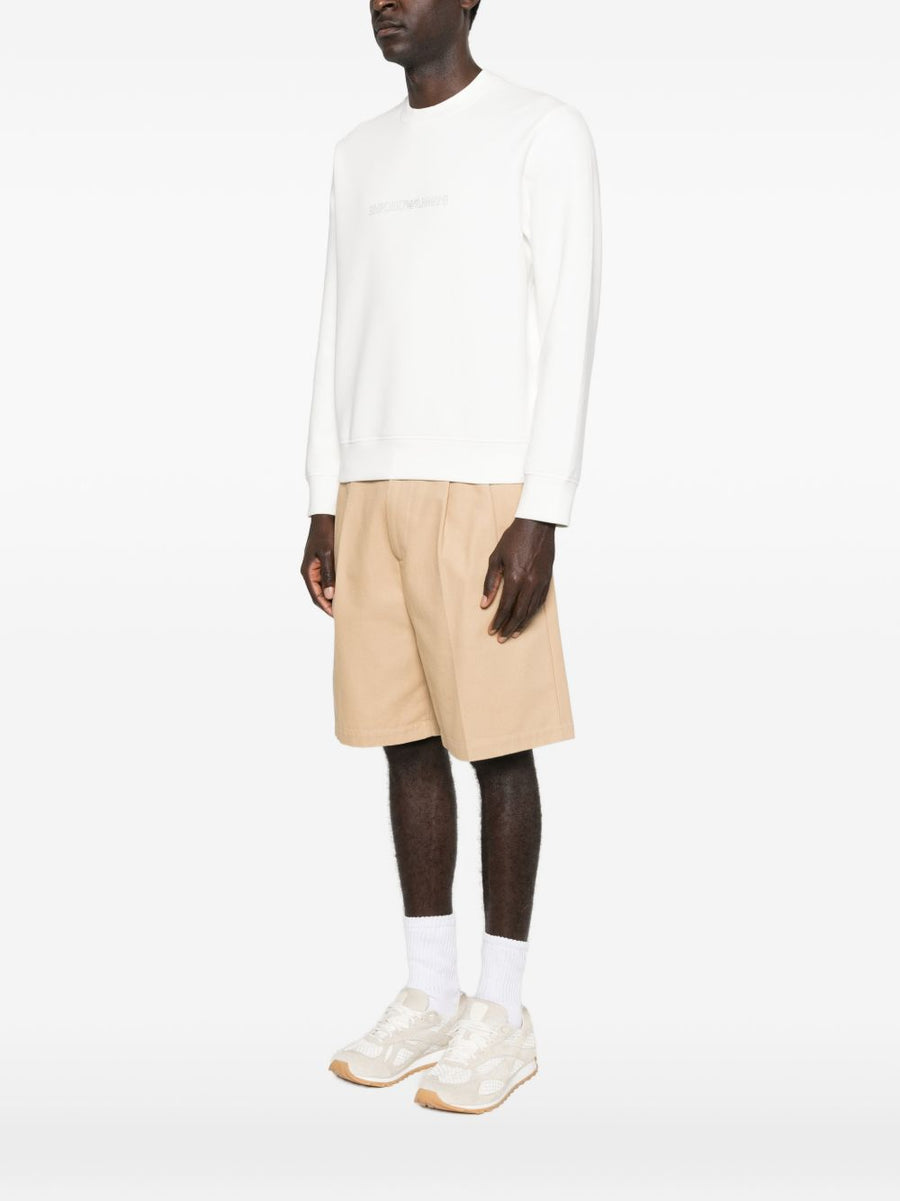 Emporio Armani Logo Cotton Sweatshirt For Men Premium Comfort And Classic Style Versatile Weekendwear