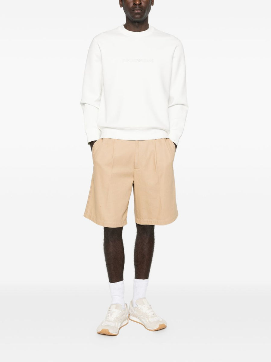 Emporio Armani Logo Cotton Sweatshirt For Men Premium Comfort And Classic Style Versatile Weekendwear