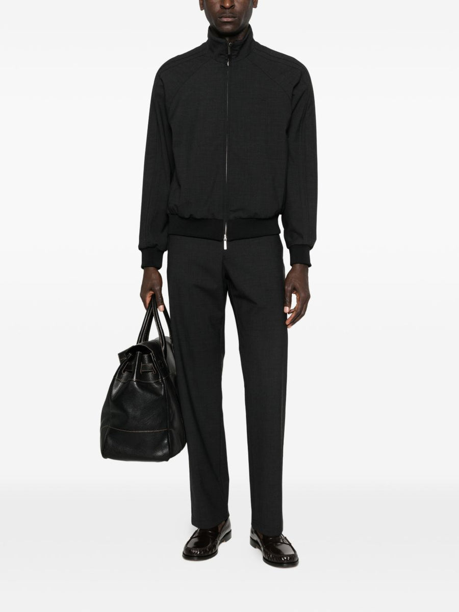 Emporio Armani Wool Blend Trousers for Men Timeless Tailoring Modern Comfort Polished Office to Evening